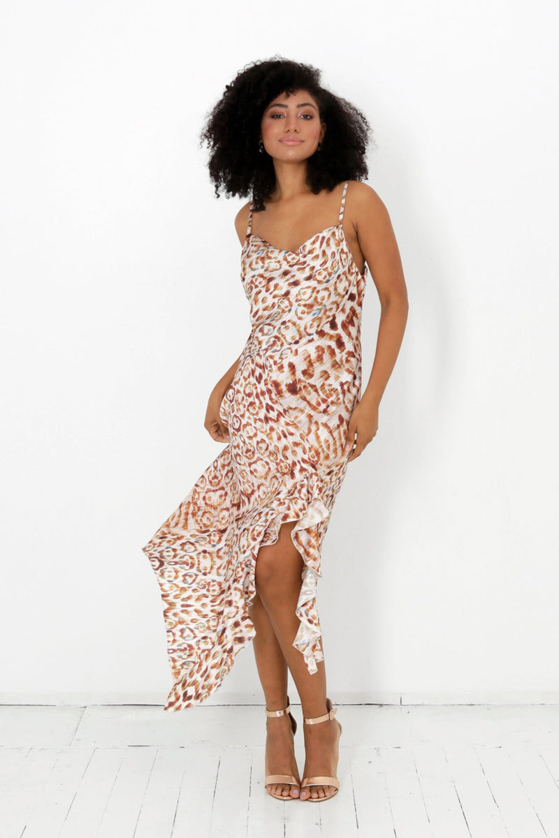 Snow Leopard Isabella Bias Cut Slip Dress – LUVMEMORE