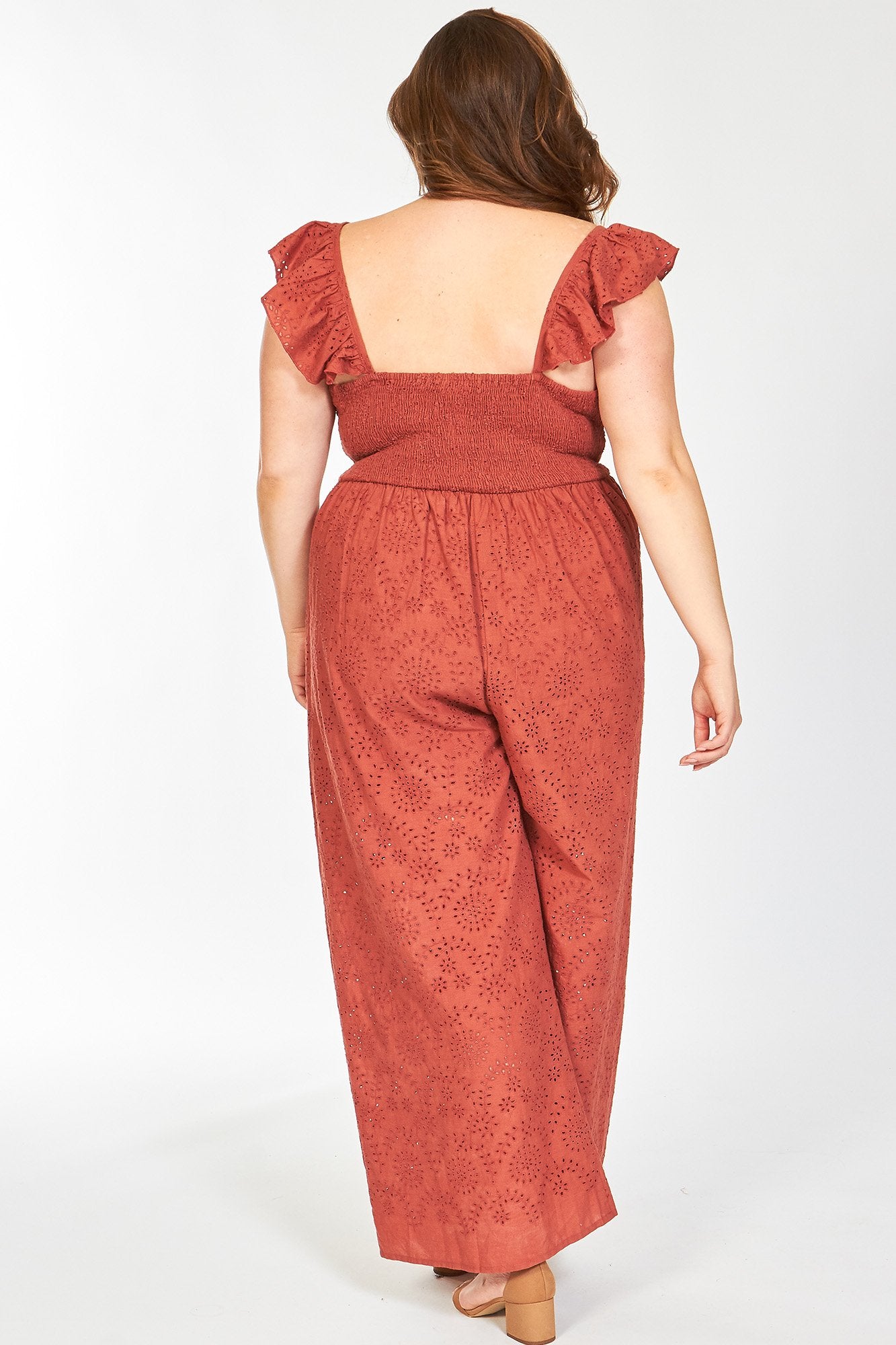 Rust Short Sleeve Drew Jumpsuit – LUVMEMORE