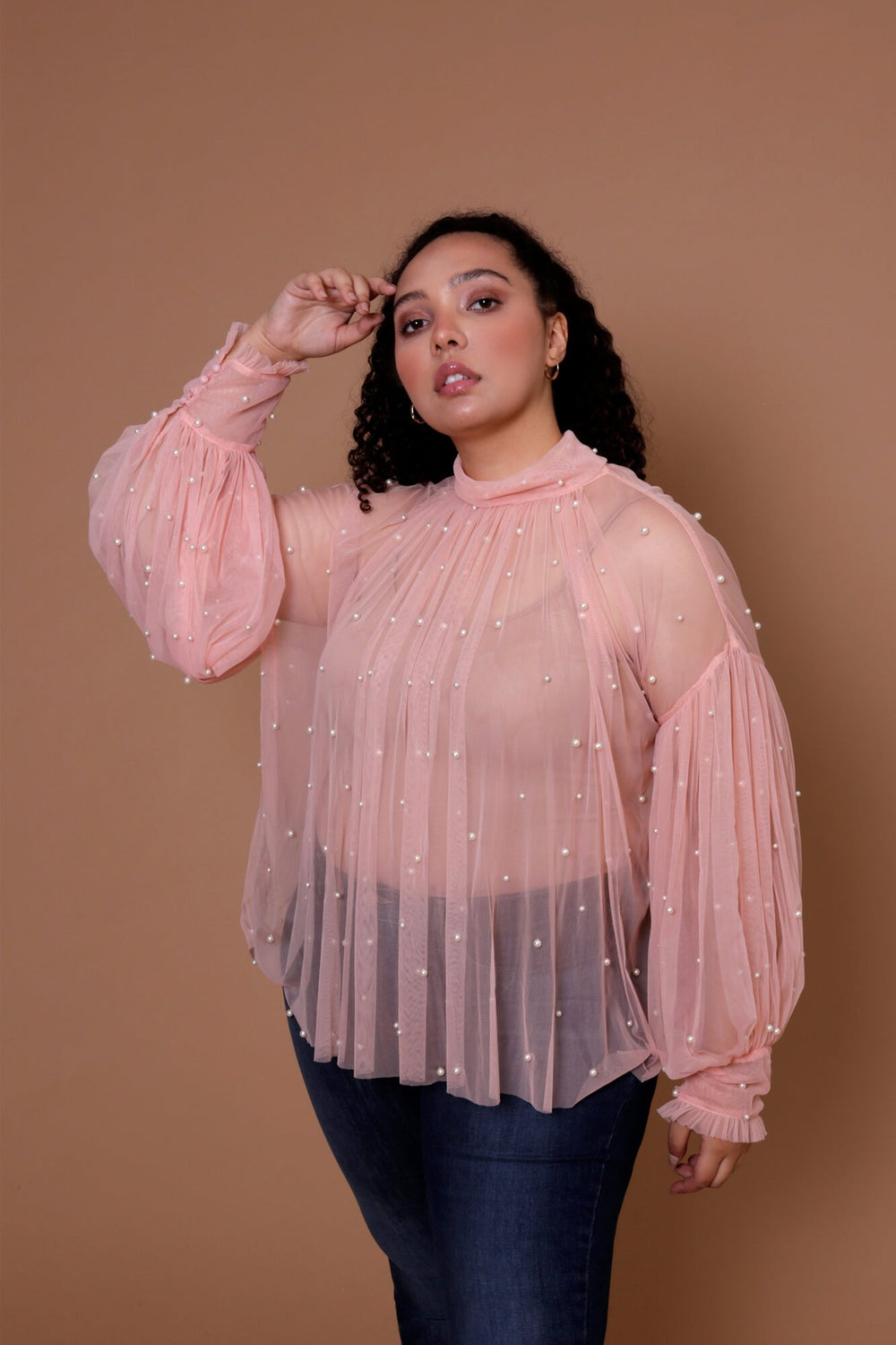 Pearl Mesh Top – PoshMarie