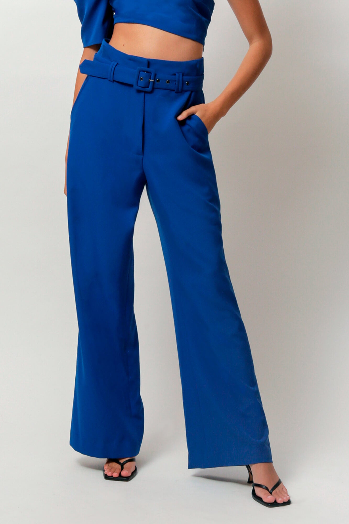 パンツ KAOS Woman Pants Blue RP1MR083 3001 KAOS: Pants woman - Blue | Kaos pants RP1MR083 online at